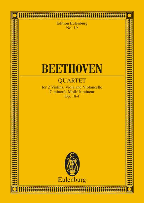 BEETHOVEN L.V. - CUARTETO Nº4 DO m - OP.18 Nº4