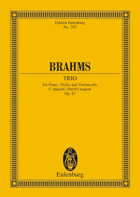 BRAHMS J. - TRIO Nº3 DO M (P) - OP.87
