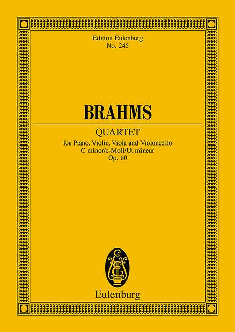 BRAHMS J. - CUARTETO Nº3 DO m (P) - OP.60