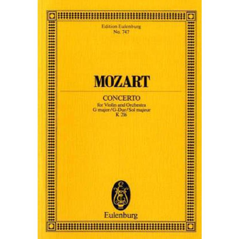 MOZART W.A. - CONCIERTO Nº3 SOL M (V) - KV.216
