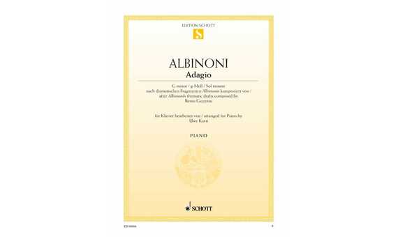 ALBINONI T. - ADAGIO SOL m - PIANO