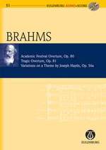 BRAHMS J. - 3 PIEZAS DE ORQUESTA OP.80/81/56A (+CD) (BOLSILLO)