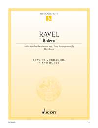 RAVEL M . - BOLERO - PIANO 4 MANOSEASY