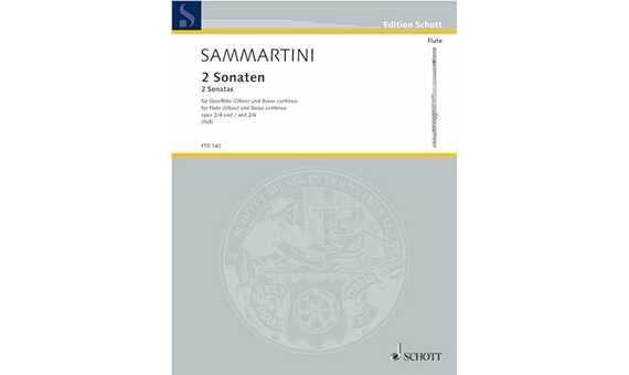 SAMMARTINI G. - SONATAS OP.2 Nº 4 Y Nº 6 (2) FLAUTA Y PIANO