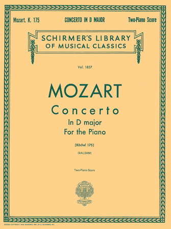 MOZART W.A. - CONCIERTO Nº5 RE M CON CADENCIAS - KV.175
