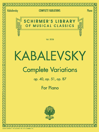 KABALEVSKY D. - VARIACIONES - OP.40/51/87 - NO DERECHOS EUROPA