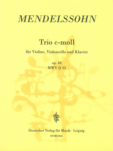 MENDELSSOHN F. - TRIO Nº2 DO m (SC+PT) V/VCP - OP.66
