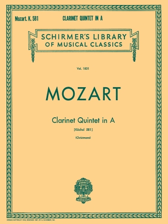 MOZART W.A. - QUINTETO (SC+PT) CL(LA)/2V/VA/VC - KV.581