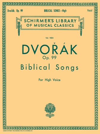 DVORAK A. - CANCIONES BIBLICAS S/TEP - OP.99