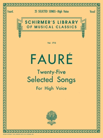 FAURE G. - CANCIONES SELECTAS S/TEP -