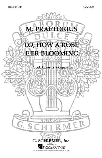 PRAETORIUS M. - LO, HOW A ROSE E-ER BLOOMING SSA -