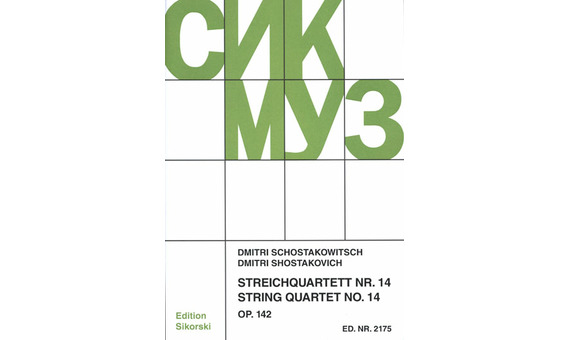 SHOSTAKOVICH D. - CUARTETO CUERDA Nº 14 OP.142 (PARTES)