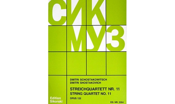 SHOSTAKOVICH D. - CUARTETO CUERDA Nº 11 OP.122 (PARTES)