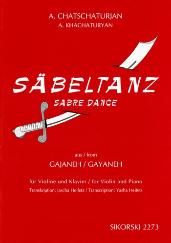 KACHATURIAN A. - DANZA DEL SABLE- VIOLIN Y PIANO