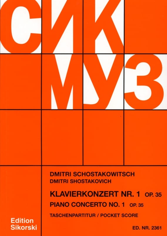 SHOSTAKOVICH D. - CONCIERTO PIANO Nº 1 OP.35 (BOLSILLO)