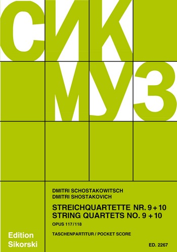 SHOSTAKOVICH D. - CUARTETOS Nº9-10 (C) -