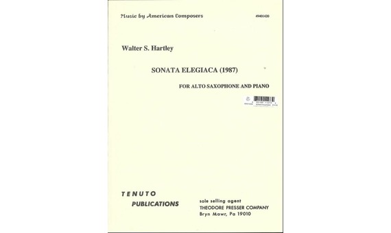 HARTLEY W. - SONATA ELEGIACA -