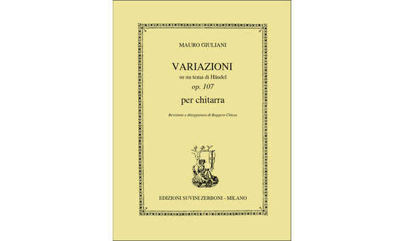 GIULIANI M. - VARIACIONES SOBRE UN TEMA DE HANDEL - OP.107