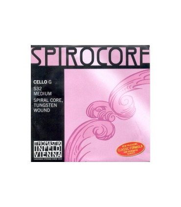 CUERDA VIOLONCHELO - THOMASTIK SPIROCORE TUNGSTENO 3º SOL-G FUERTE S32ST