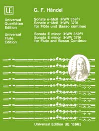 HANDEL G.F. - SONATAS MI m (2) - HWV.359B/379