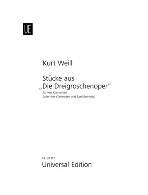 WEILL K. - MUSICA DE LA OPERA TRES PENIQUES -