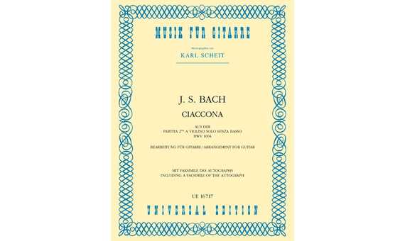 BACH J.S. - CHACONA DE LA PARTITA Nº2 DE VIOLIN - BWV.1004