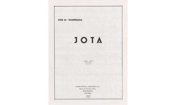 USANDIZAGA J.M. - JOTA -