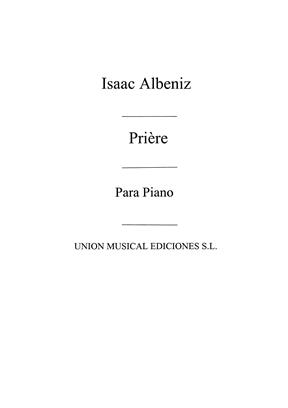 ALBENIZ I. - PLEGARIA DE PIEZAS CARACTERISTICAS - OP.92 Nº4