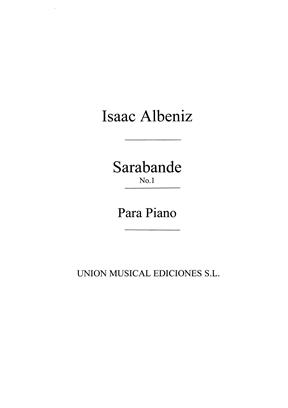 ALBENIZ I. - SARABANDA DE LA 2ª SUITE ANCIENNE - OP.64 Nº1