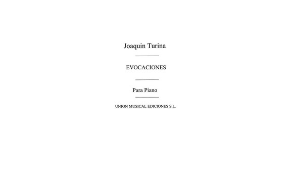 TURINA J. - EVOCACIONES, 3 PIEZAS - OP.46