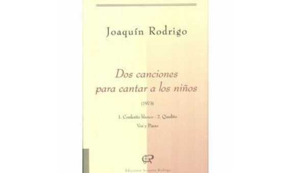 RODRIGO J. - 2 CANCIONES PARA CANTAR A LOS NIÑOS