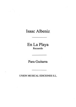 ALBENIZ I. - EN LA PLAYA DE RECUERDOS DE VIAJE - OP.71 Nº7