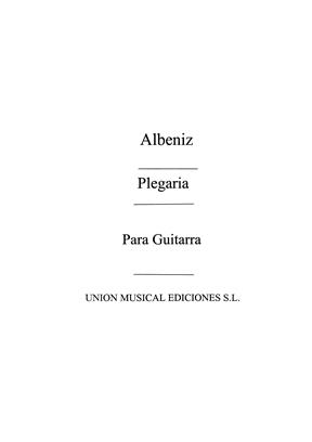 ALBENIZ I. - PLEGARIA DE PIEZAS CARACTERISTICAS - OP.92 Nº4