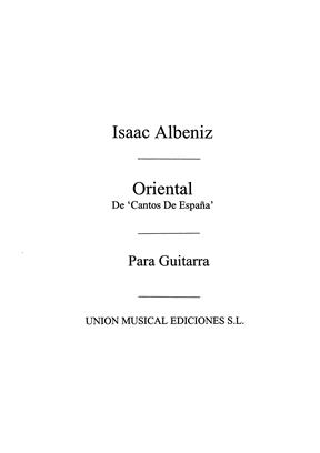 ALBENIZ I. - ORIENTAL DE CANTOS DE ESPAÑA - OP.232 Nº2 (GUITARRA)