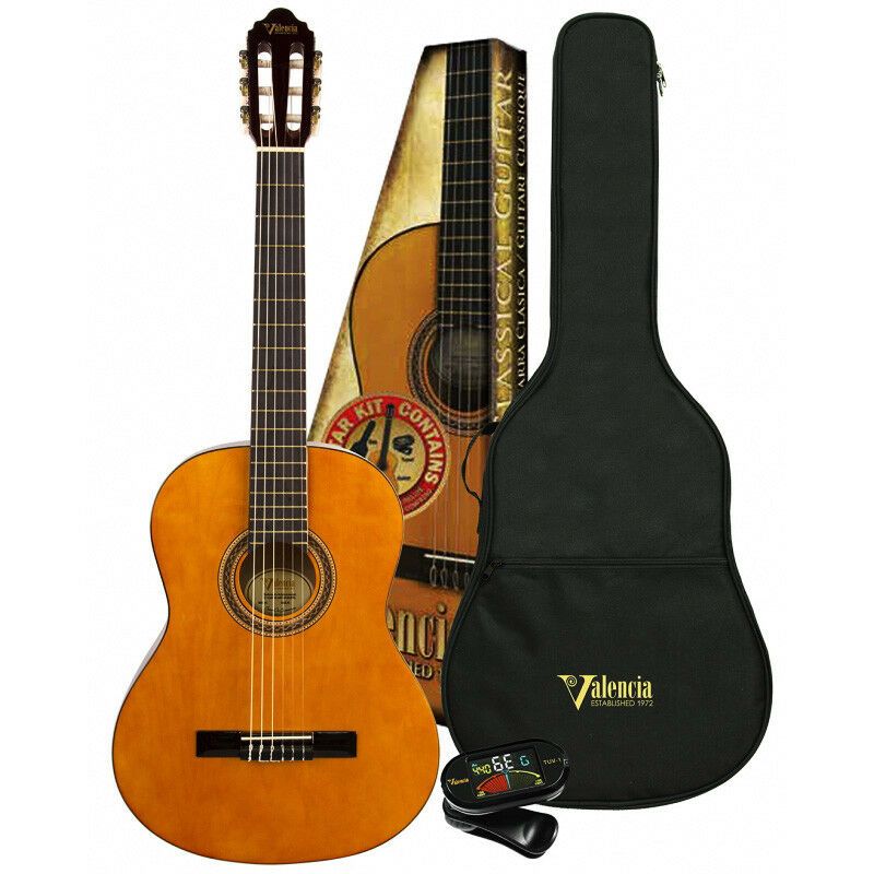 GUITARRA CLASICA - VALENCIA VC104K NATURAL PACK