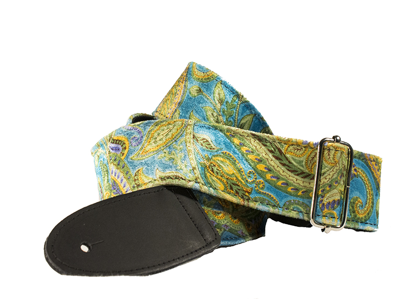 CORREA GUITARRA - BOURBON VELVET AQUAMARINE