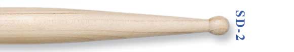 BAQUETAS CAJA - VIC FIRTH SD-2 BOLERO, DIRECTO, JAZZ. PUNTA REDONDA