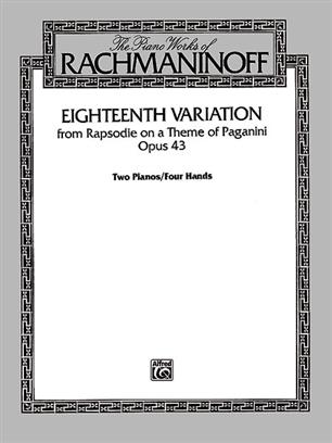RACHMANINOFF S. - VARIACIONES DE LA RAPSODIA TEMA PAGANINI -