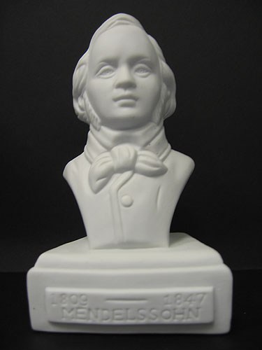REGALO- BUSTO PORCELANA COMPOSITOR MENDELSSOHN (13CM)