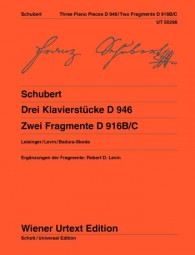 SCHUBERT F. -PIEZAS PIANO (3) D 946- FRAGMENTOS (2) D 916B/C