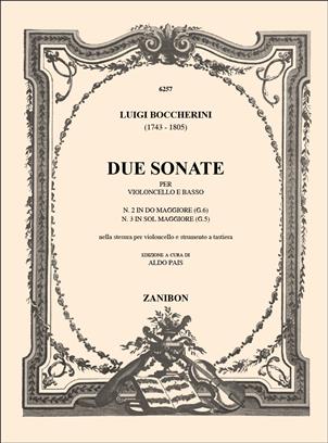 BOCCHERINI L. - SONATAS Nº 2/3 (G.5 Y G.6) DO M Y SOL M