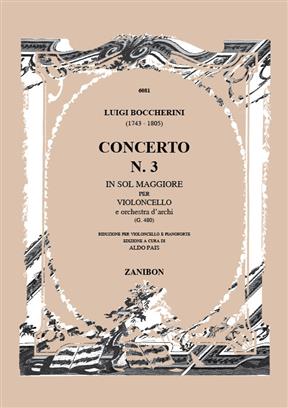 BOCCHERINI L. - CONCIERTO SOL M G.480