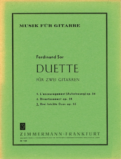 SOR F. - DUOS FACILES (3) OP.55 GUITARRAS