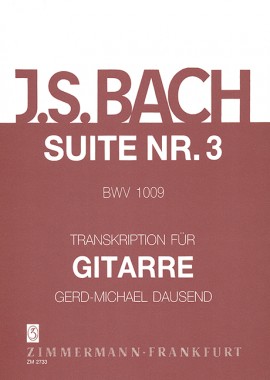 BACH J.S. - SUITE Nº3 - BWV.1009 GUITARRA (ORIG. CHELO)