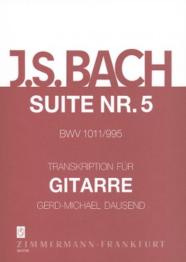 BACH J.S. - SUITE Nº5 - BWV.1011/995 GUITARRA (ORIG. CHELO)