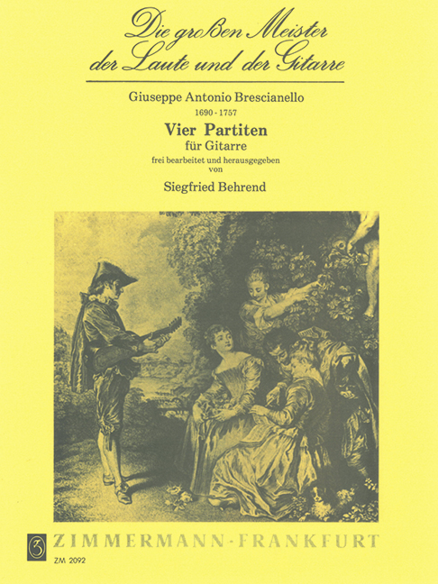 BRESCIANELLO S. - PARTITAS (4) GUITARRA