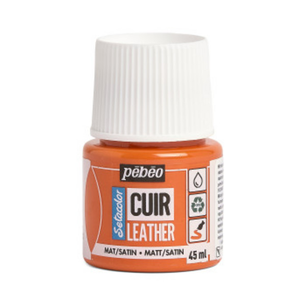 SETACOLOR CUERO 45ml. 04-NARANJA