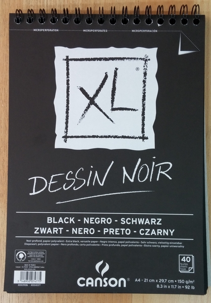 BLOC XL DESSIN NOIR 039086 160g.A4 29,7x21 iva-4
