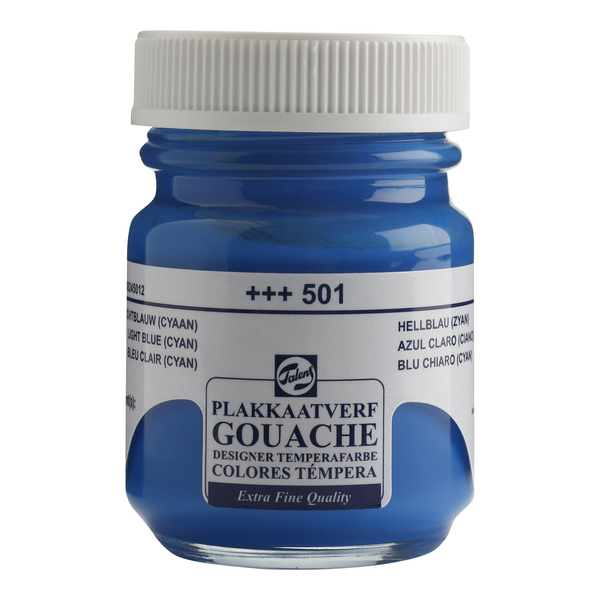 ac GOUACHE TEMPE.TALENS F/50ml. 501-AZUL CYAN *