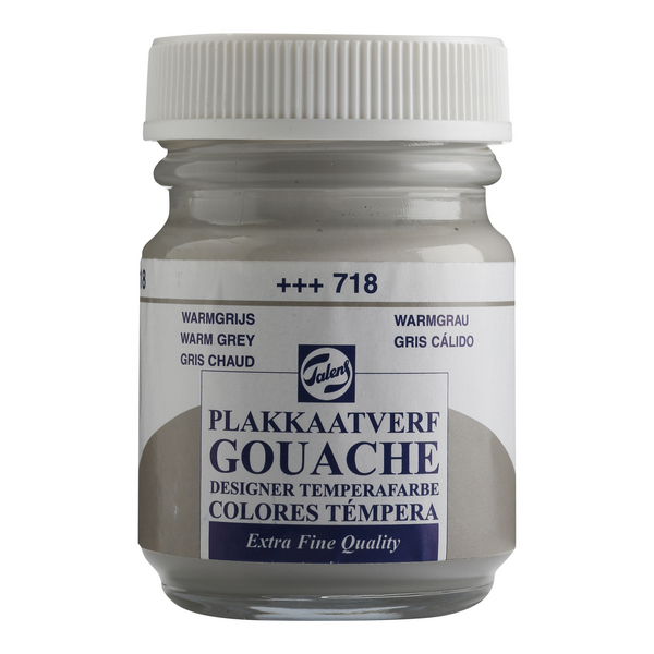 ac GOUACHE TEMPE.TALENS F/50ml. 718-GRIS CALIDO